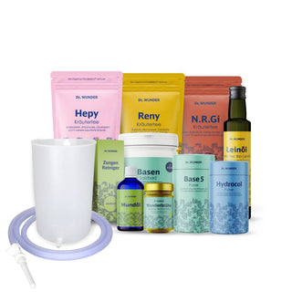 Fasten BOX Deluxe – vollständige Produktübersicht mit Hepy, Reny, N.RGi, Leinöl, Mundöl, Basen-Salzbad, Wunderbrühe