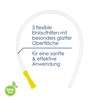 Premium Einlauf-Set – 3 flexible Einlaufhilfen mit glatter Oberfläche für sanfte Anwendung, BPA-frei